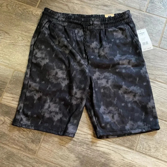 Company 81 tie dye sweat shorts Black navy and gray Men’s size L - Picture 1 of 6
